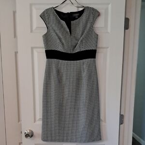 Black and White Houndstooth Dress
